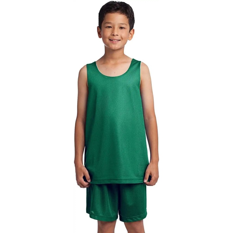 Sport-Tek YST500 Youth PosiCharge Classic Mesh Reversible Tank – Kelly Green