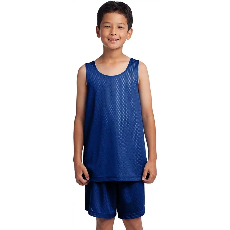 Sport-Tek YST500 Youth PosiCharge Classic Mesh Reversible Tank – True Royal