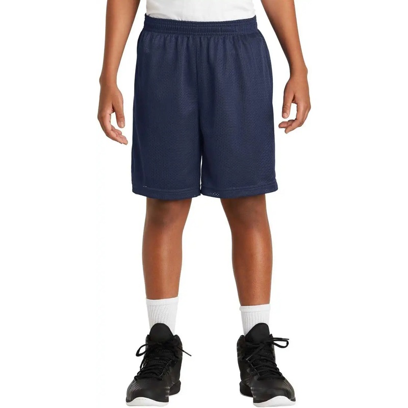 Sport-Tek YST510 Youth PosiCharge Classic Mesh Short – True Navy