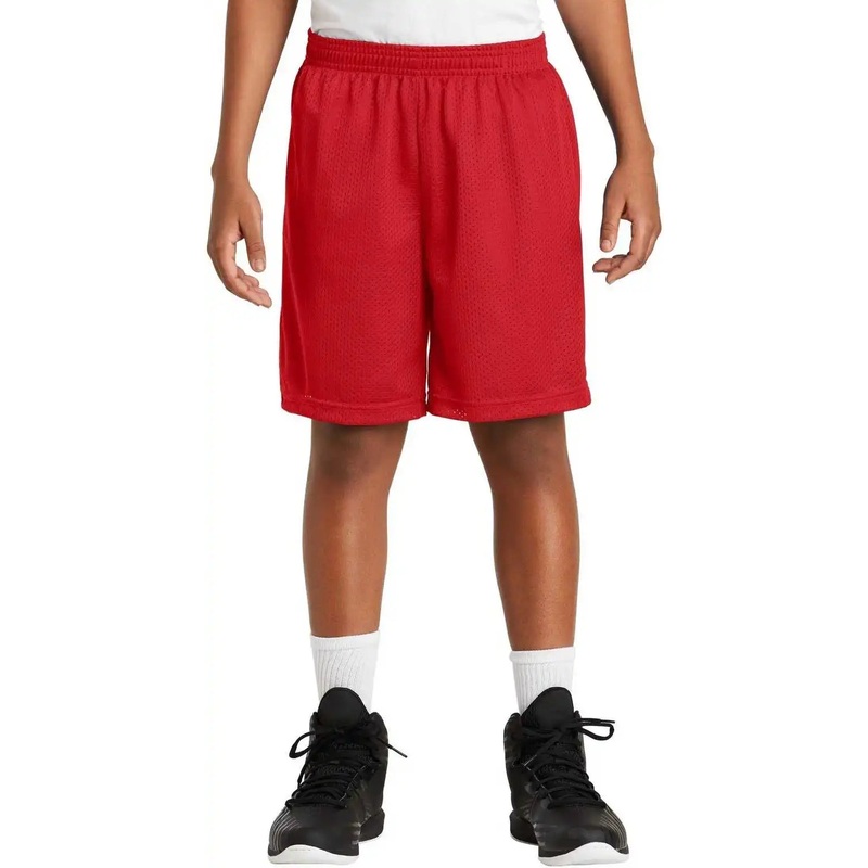 Sport-Tek YST510 Youth PosiCharge Classic Mesh Short – True Red