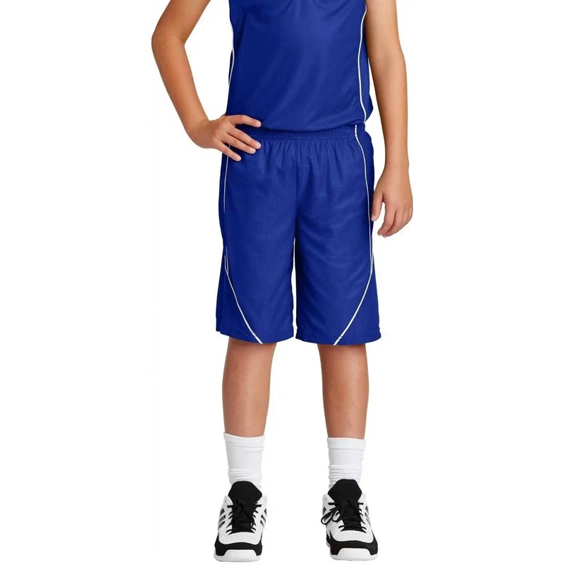 Sport-Tek YT565 Youth PosiCharge Mesh Reversible Spliced Short – True Royal