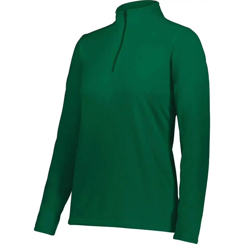 Augusta 6864 Ladies Micro-Lite Fleece 1/4 Zip Pullover – Dark Green
