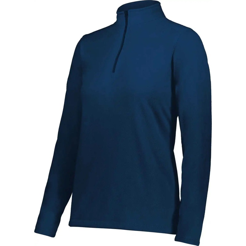 Augusta 6864 Ladies Micro-Lite Fleece 1/4 Zip Pullover – Navy