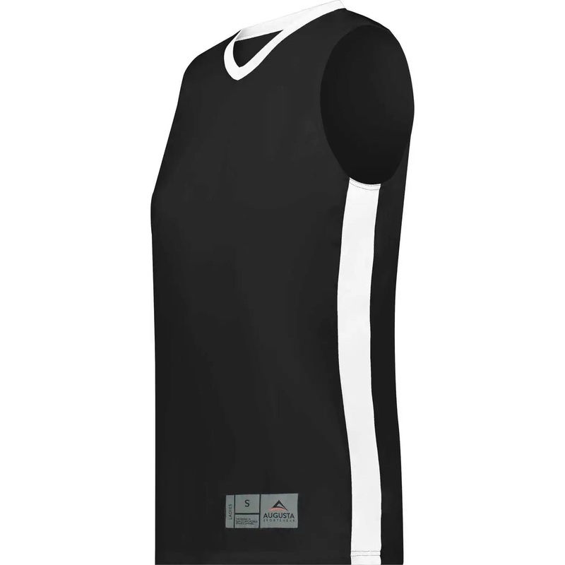 Augusta 6888 Ladies Match-Up Basketball Jersey – Black White