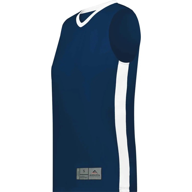 Augusta 6888 Ladies Match-Up Basketball Jersey – Navy White