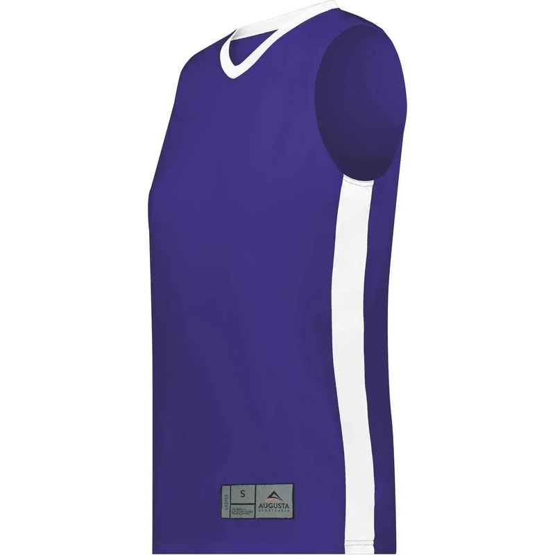 Augusta 6888 Ladies Match-Up Basketball Jersey – Purple White