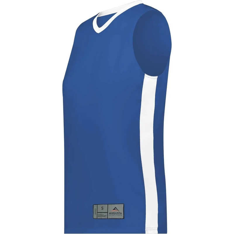 Augusta 6888 Ladies Match-Up Basketball Jersey – Royal White