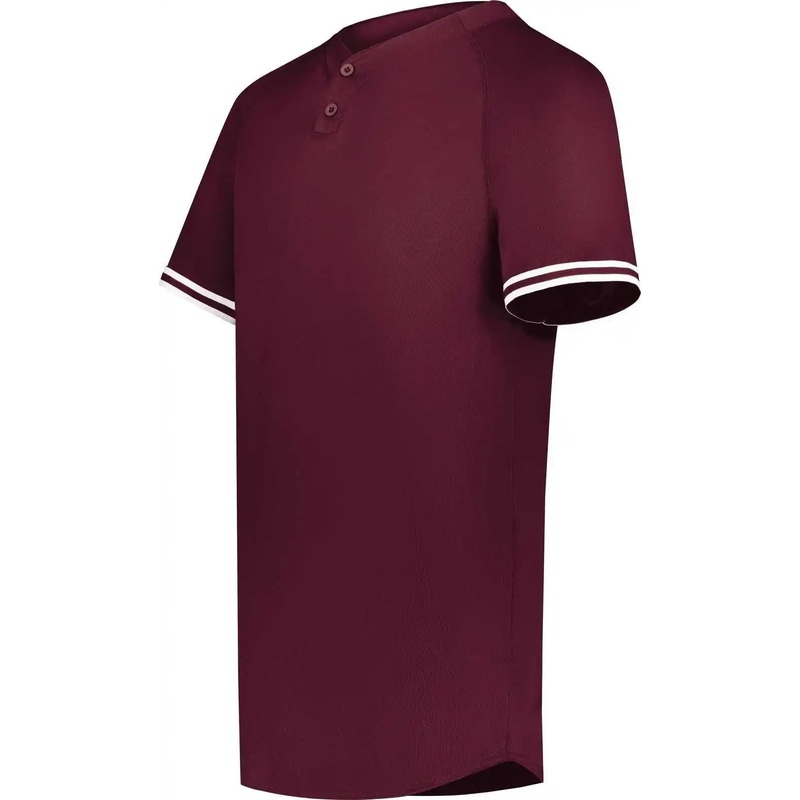 Augusta 6906 Youth Cutter+ Henley Jersey – Maroon White