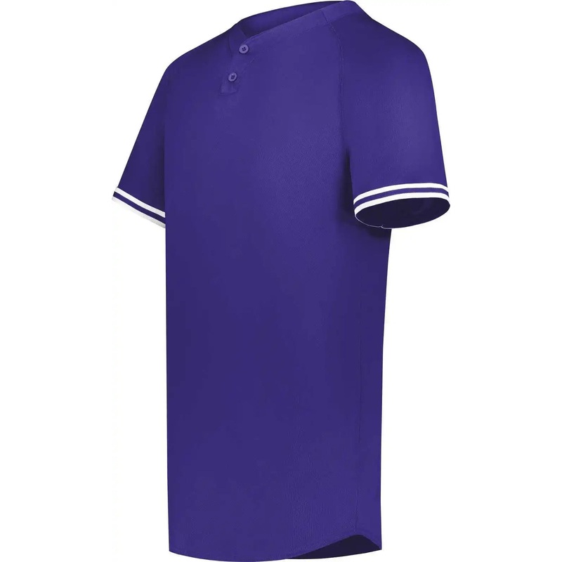 Augusta 6906 Youth Cutter+ Henley Jersey – Purple White