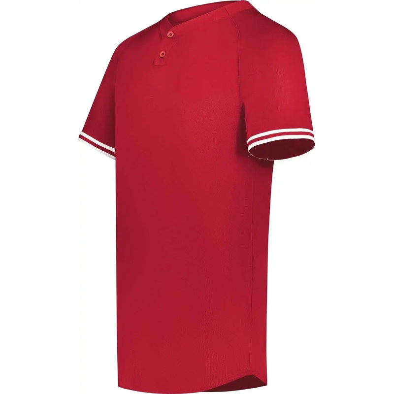 Augusta 6906 Youth Cutter+ Henley Jersey – Scarlet White