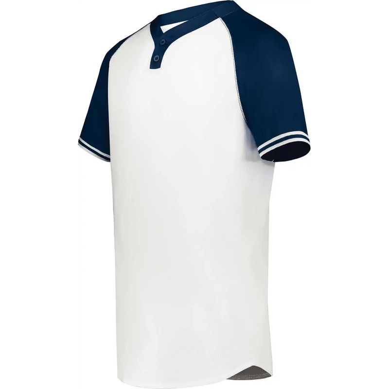 Augusta 6906 Youth Cutter+ Henley Jersey – White Navy