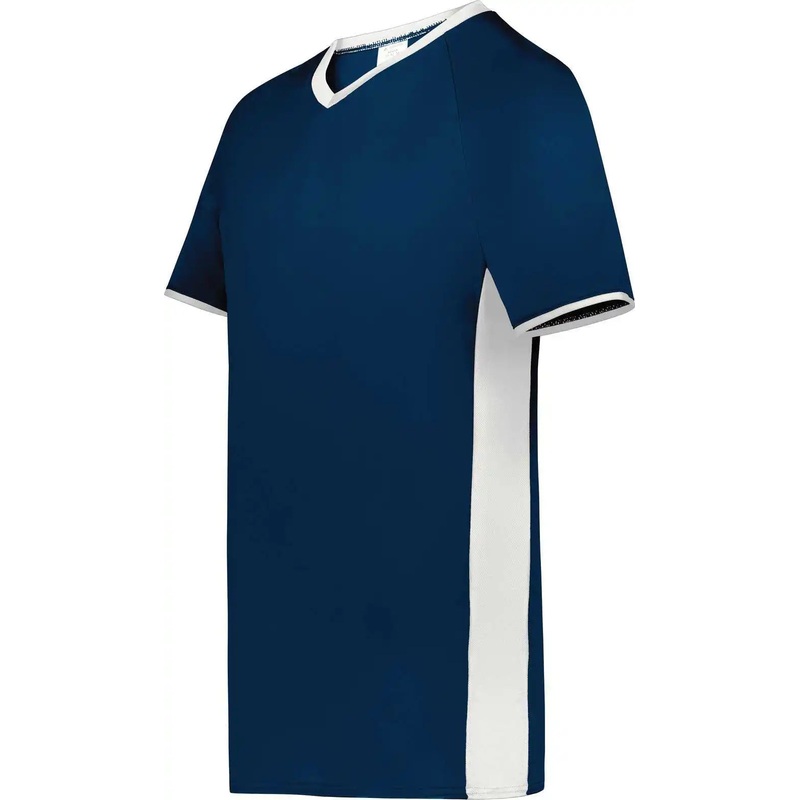 Augusta 6908 Youth Cutter+ V-Neck Jersey – Navy White