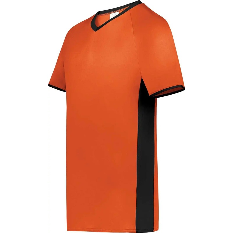 Augusta 6908 Youth Cutter+ V-Neck Jersey – Orange Black