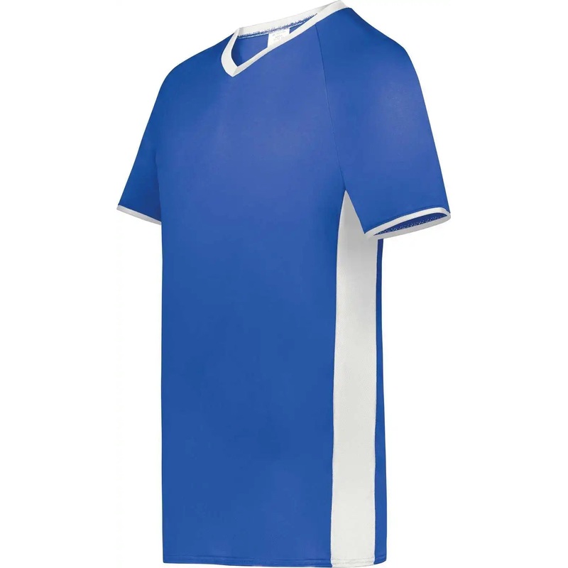 Augusta 6908 Youth Cutter+ V-Neck Jersey – Royal White