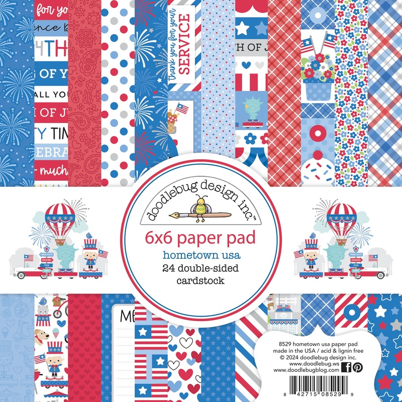 Doodlebug – Hometown USA – 6×6 Paper Pad