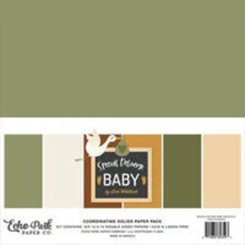 Echo Park – Special Delivery Baby – 12×12 Solids *LAST CHANCE*