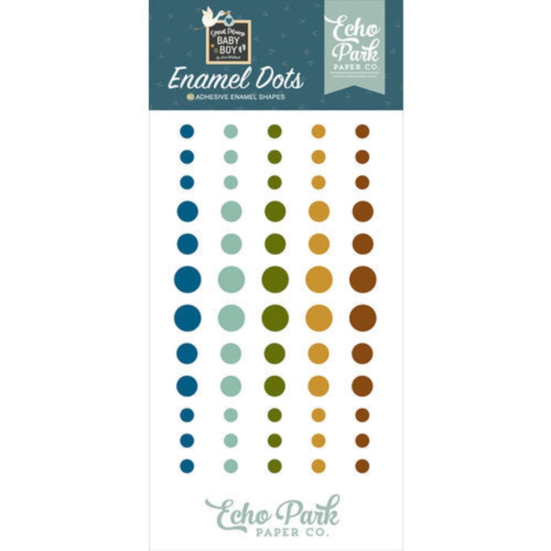 Echo Park – Special Delivery Baby Boy – Enamel Dots *LAST CHANCE*