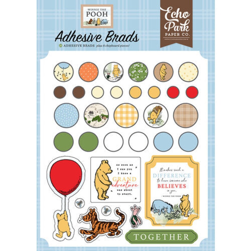 Echo Park – Winnie The Pooh – Adhesive Brads