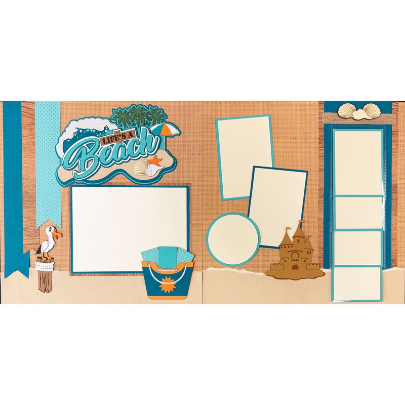 Life’s a Beach Page Kit – 2 Page Layout