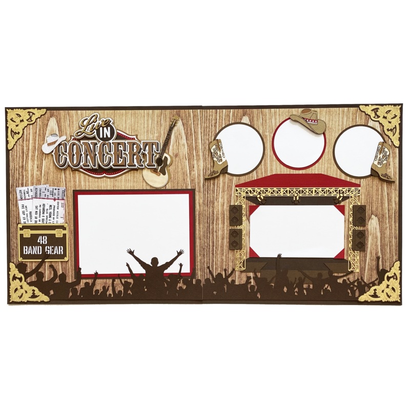 Live in Concert Page Kit – Country – 2 Page Layout