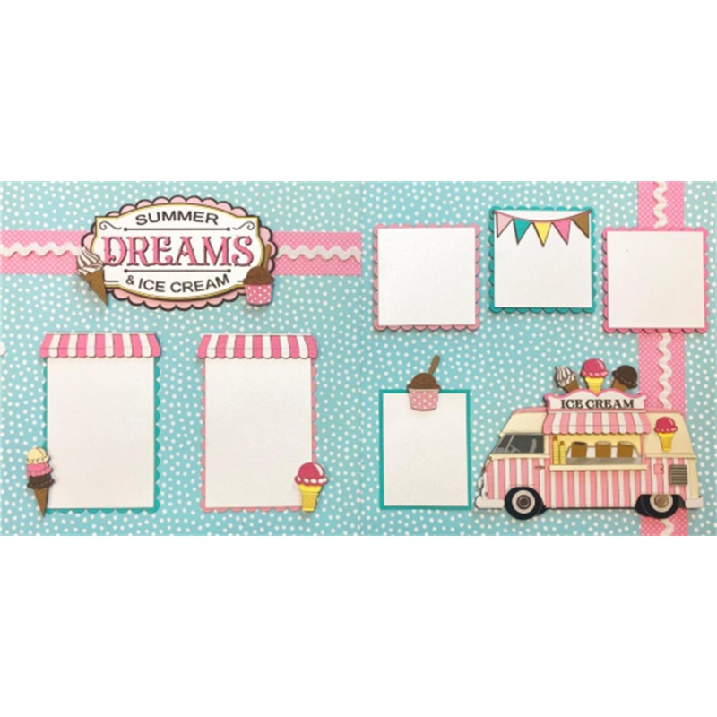 Summer Dreams and Ice Cream Page Kit – 2 Page Layout