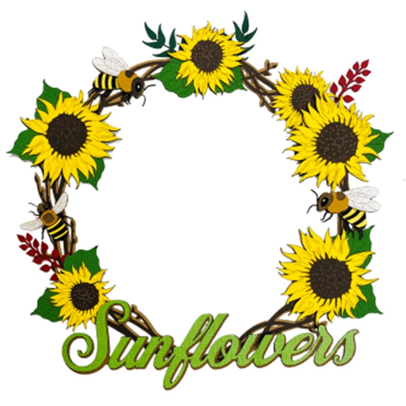 Sunflower Wreath – Title