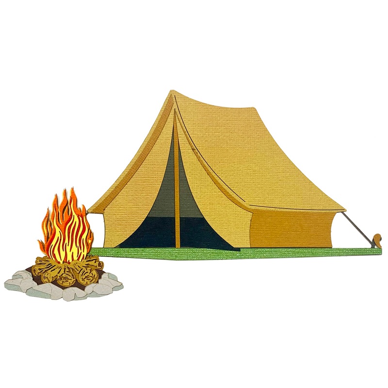 Tent and Campfire