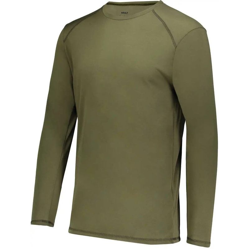 Augusta 6845 Super Soft-Spun Poly Long Sleeve Tee – Olive
