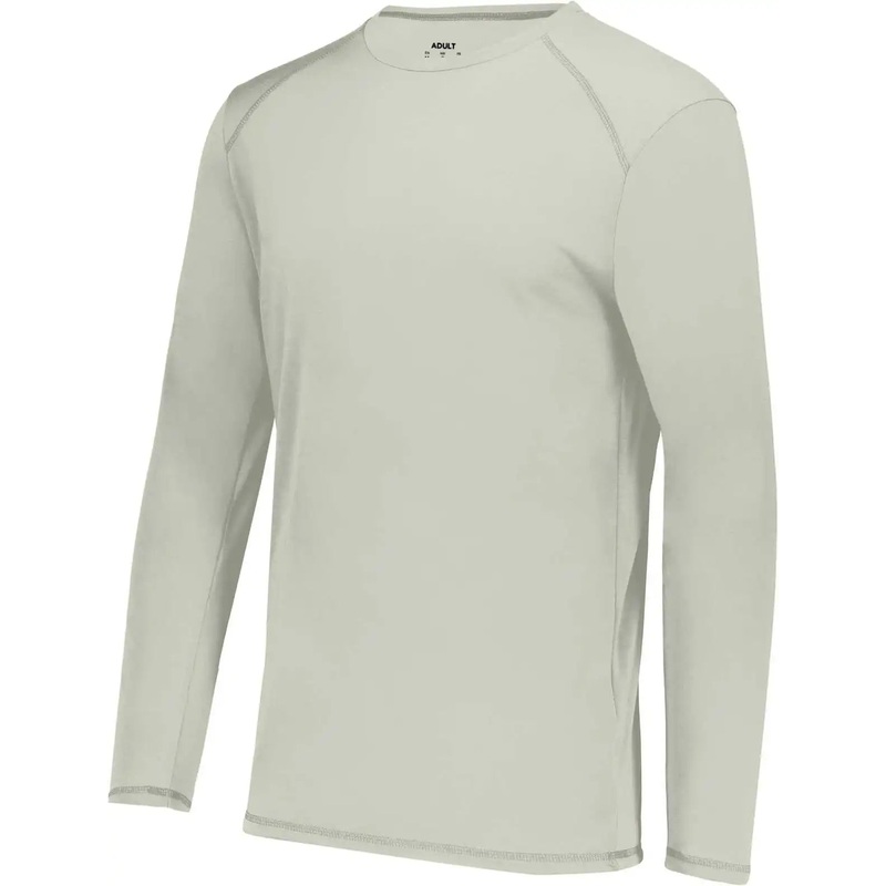 Augusta 6845 Super Soft-Spun Poly Long Sleeve Tee – Oyster