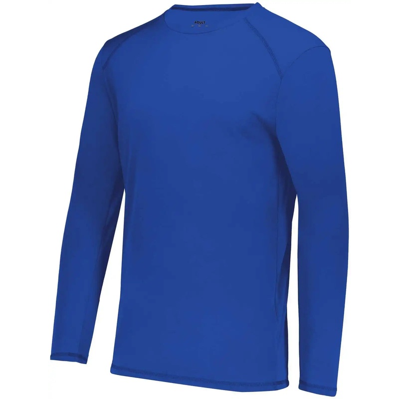 Augusta 6845 Super Soft-Spun Poly Long Sleeve Tee – Royal