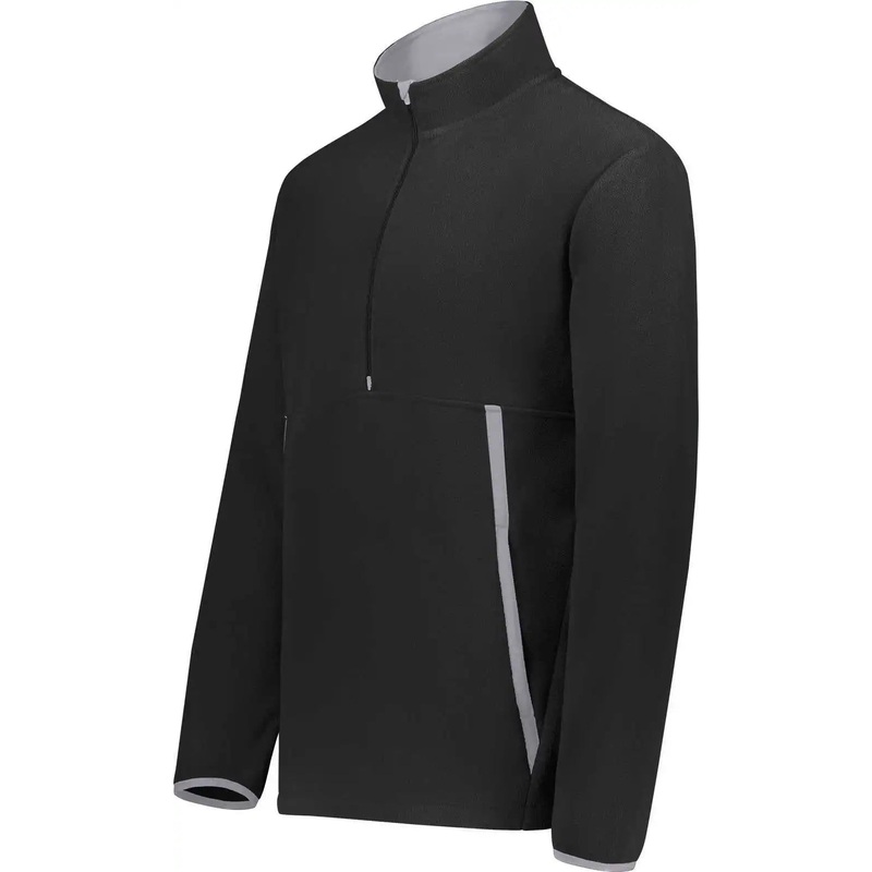 Augusta 6855 Chill Fleece 2.0 1/2 Zip Pullover – Black