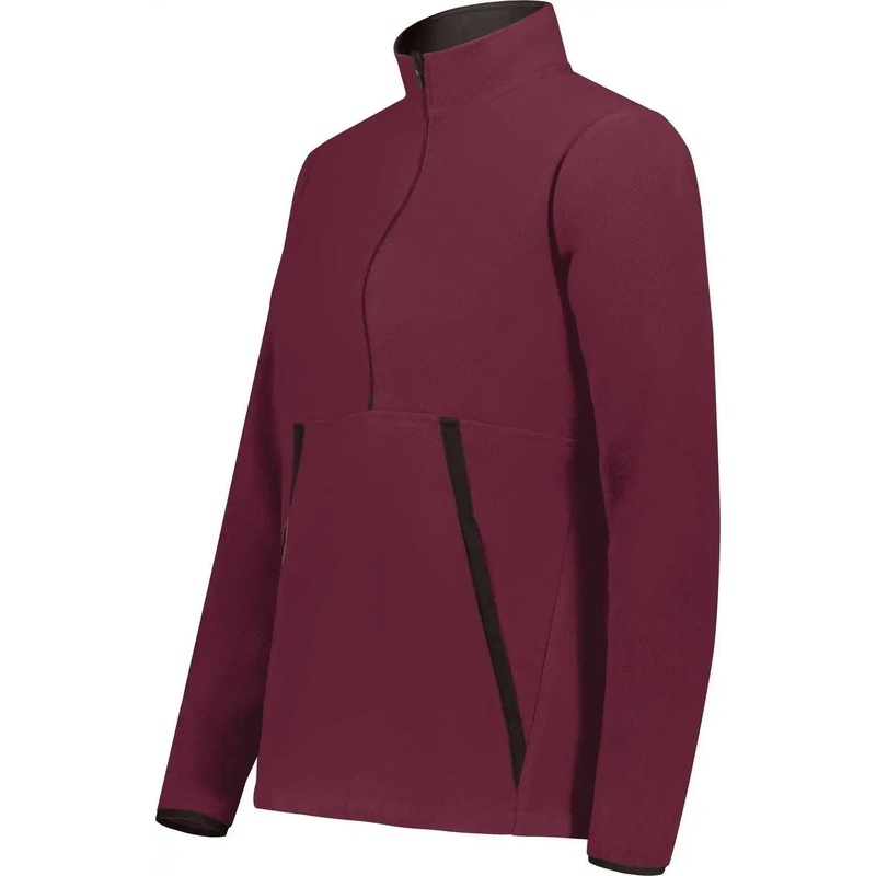 Augusta 6857 Ladies Chill Fleece 2.0 1/2 Zip Pullover – Maroon (Hlw)