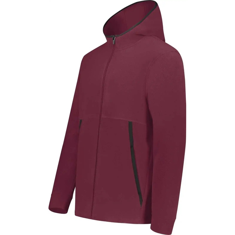 Augusta 6858 Chill Fleece 2.0 Full Zip Hoodie – Maroon (Hlw)