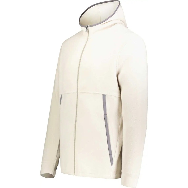 Augusta 6858 Chill Fleece 2.0 Full Zip Hoodie – Oyster
