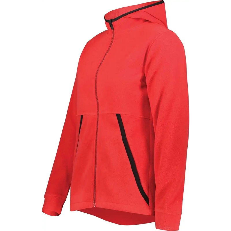 Augusta 6860 Ladies Chill Fleece 2.0 Full Zip Hoodie – Scarlet
