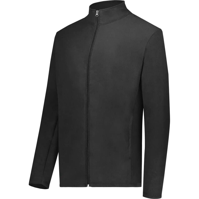 Augusta 6861 Micro-Lite Fleece Full Zip Jacket – Black