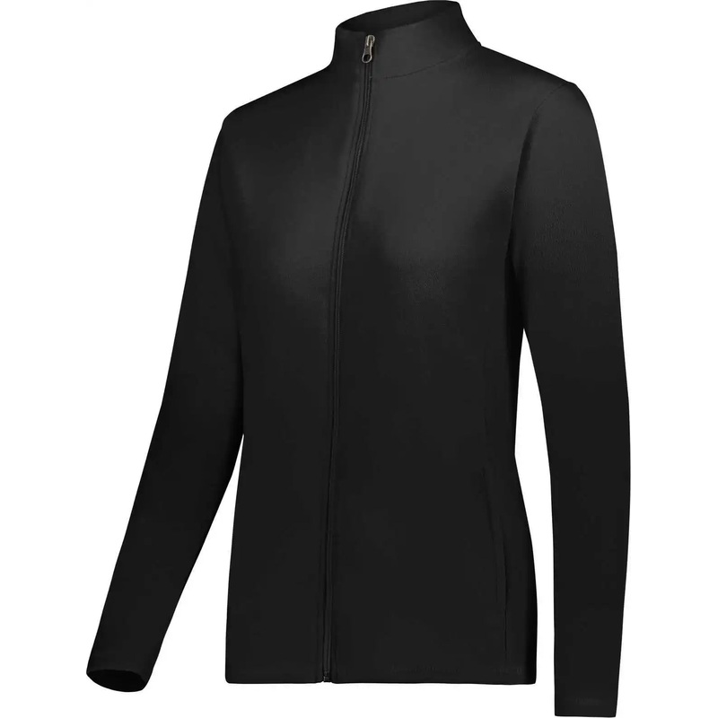 Augusta 6862 Ladies Micro-Lite Fleece Full-Zip Jacket – Black