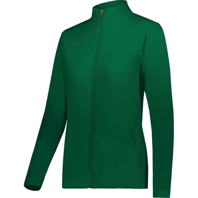 Augusta 6862 Ladies Micro-Lite Fleece Full-Zip Jacket – Dark Green