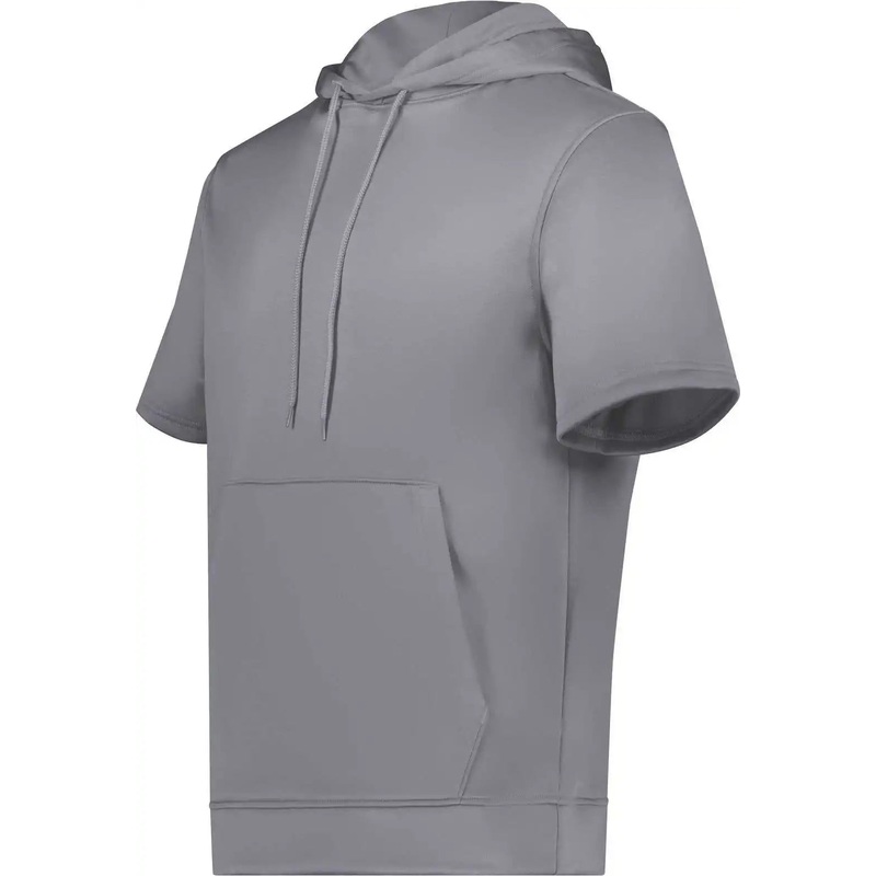 Augusta 6871 Wicking Fleece Short Sleeve Hoodie – Graphite