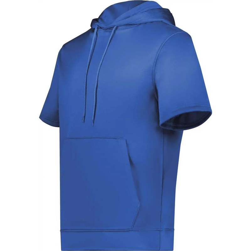 Augusta 6871 Wicking Fleece Short Sleeve Hoodie – Royal