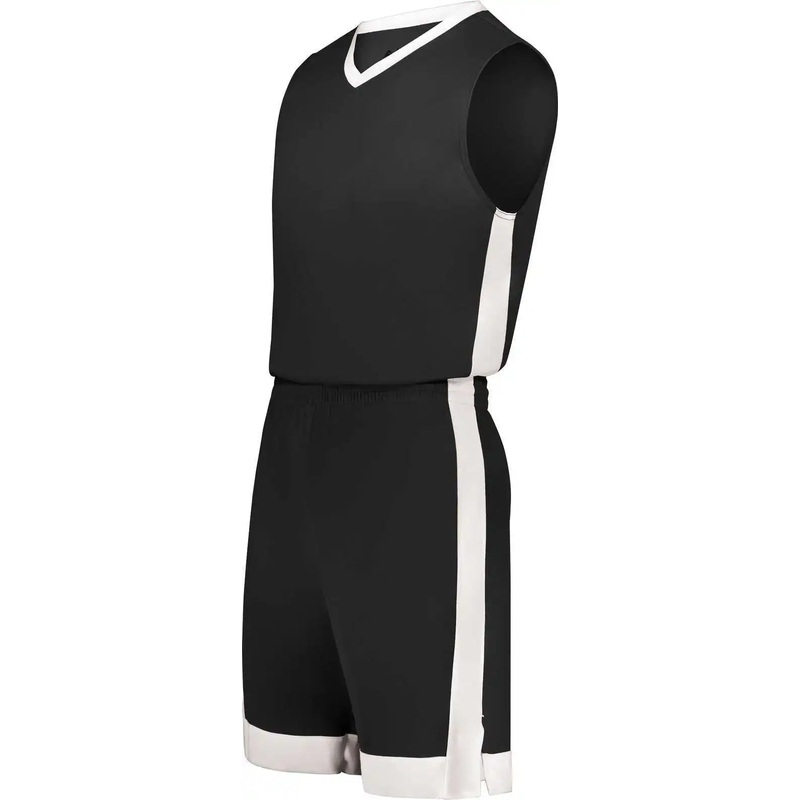 Augusta 6889 Match-Up Basketball Shorts – Black White