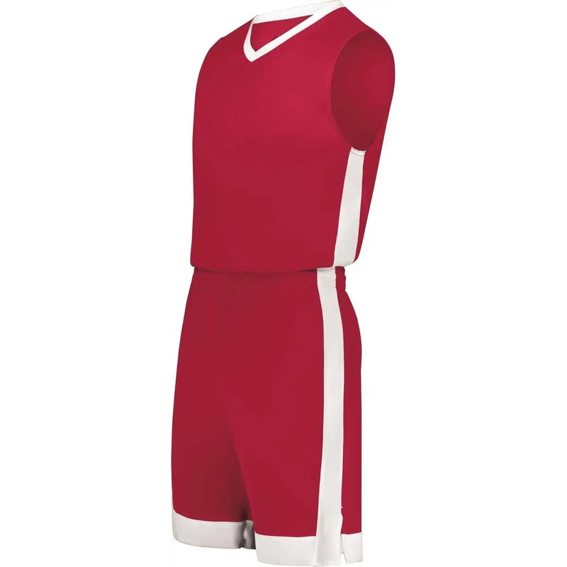Augusta 6889 Match-Up Basketball Shorts – Scarlet White