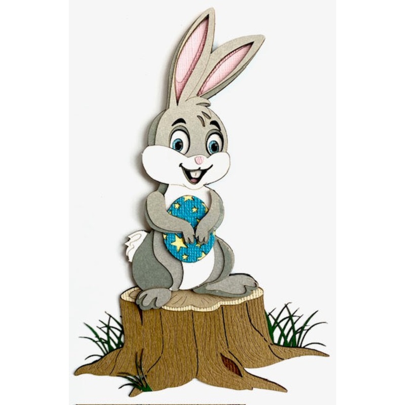 Bunny on Stump