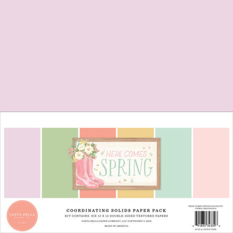 Carta Bella – Here Comes Spring – 12×12 Solids