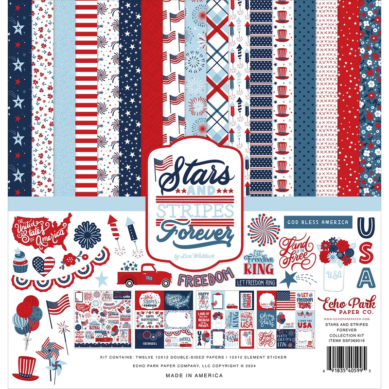 Echo Park – Stars and Stripes Forever – 12×12 Collection Kit