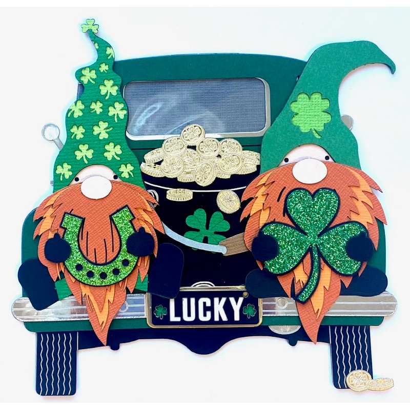 Irish Truck with Gnomes
