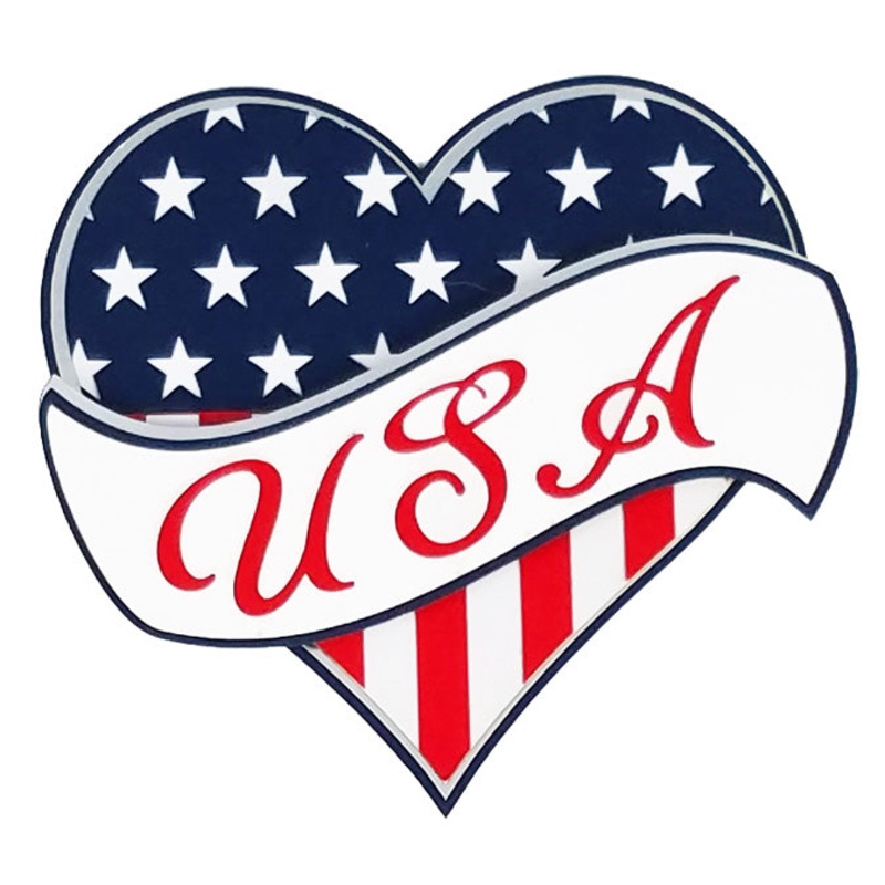 USA Heart Banner