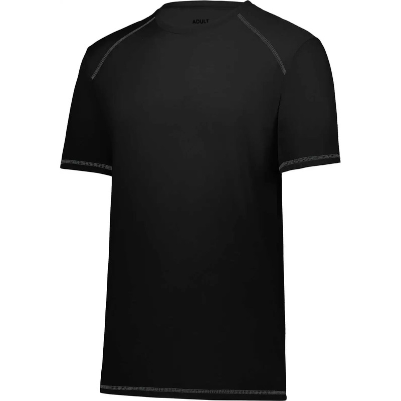 Augusta 6842 Super Soft-Spun Poly Tee – Black