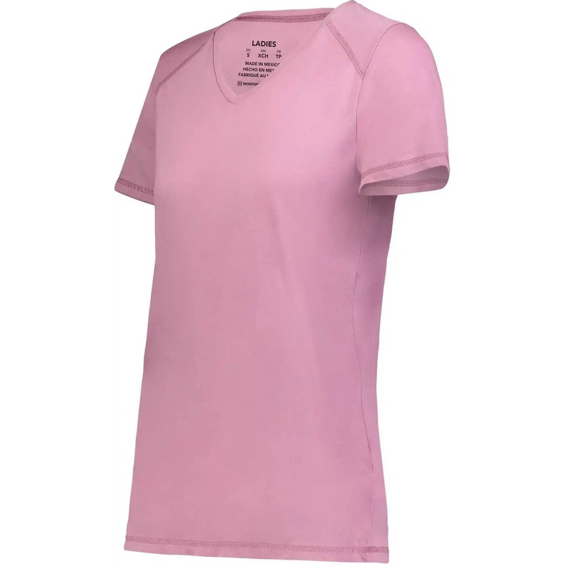 Augusta 6844 Ladies Super Soft-Spun Poly Tee – Dusty Rose