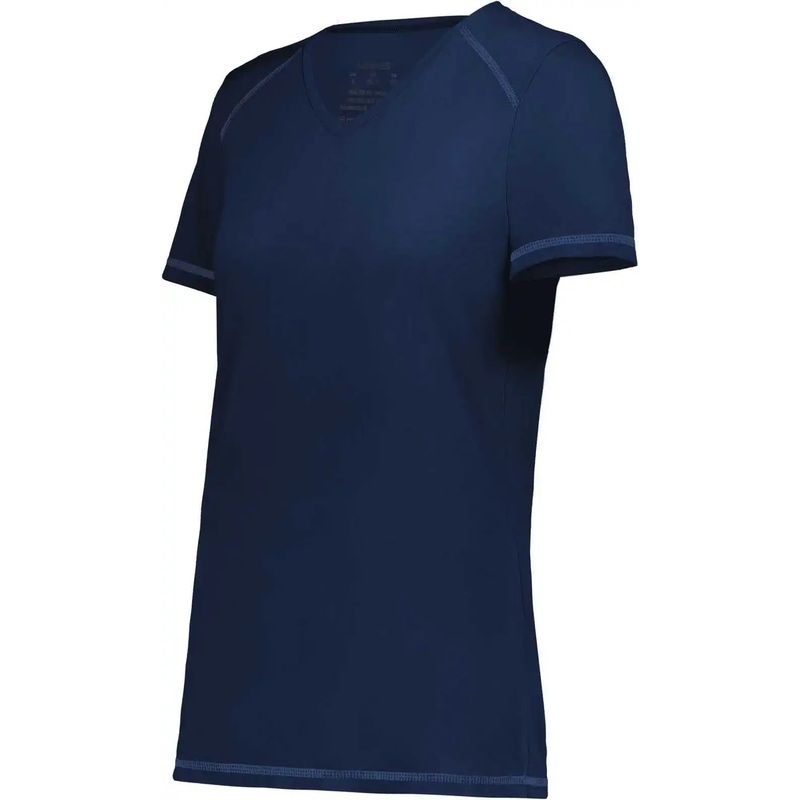 Augusta 6844 Ladies Super Soft-Spun Poly Tee – Navy